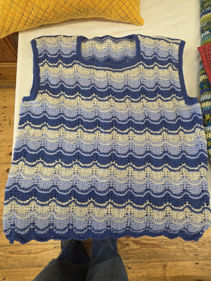 Jenny C - knitted waiscoat
